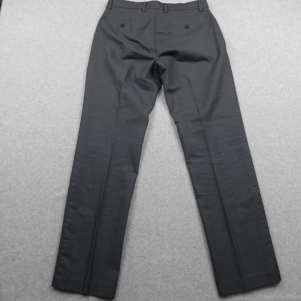 Banana Republic Pants Mens 31x32 Tailored Fit Dress Suit Gray Cotton Flat Front